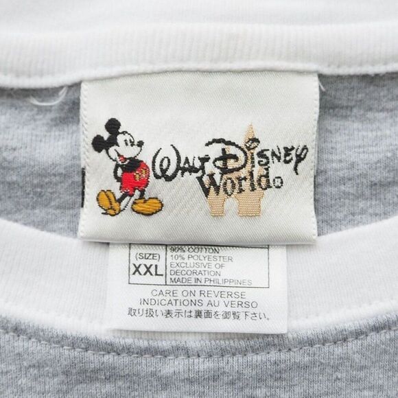 Walt Disney World Vintage 90s Embroidered Mickey Mouse SS T-Shirt Women's XXL - Picture 4 of 8